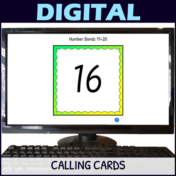 Number Bonds to 20 Activity - Bingo Game - Print and Digital - Numbers 11-20