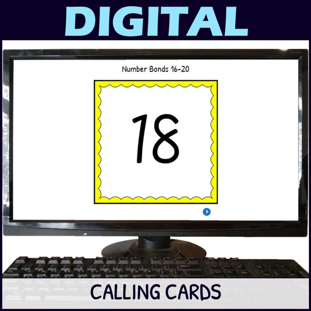 Number Bonds to 20 Activity - Bingo Game - Printable and Digital - Numbers 16-20