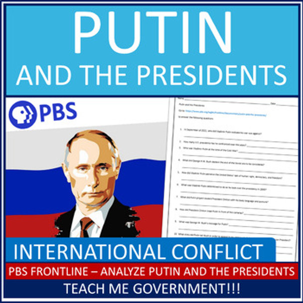 Putin and the Presidents Video Questions Worksheet PBS Frontline