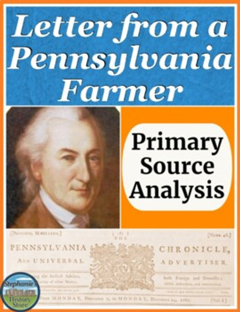 Letter from a Pennsylvania Farmer Primary Source Analysis