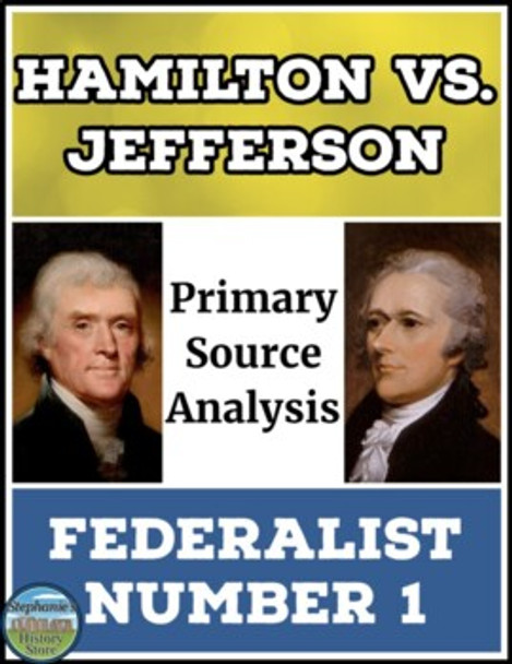 Federalist Number 1 Primary Source Analysis