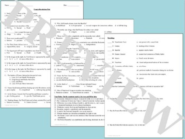 The French Revolution Test