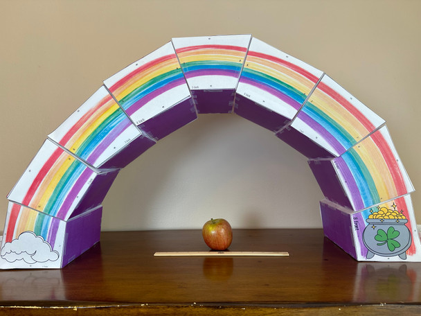 Saint Patrick's Day March Spring Rainbow STEM Activity