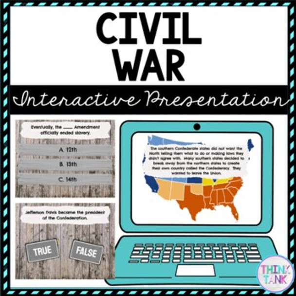 Civil War Interactive Google Slides™ Presentation | Distance Learning