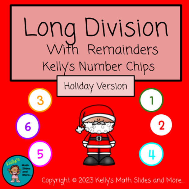 Christmas Long Division with Number Chips