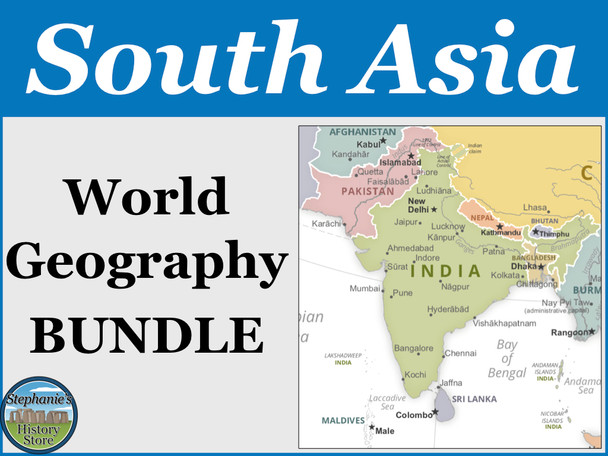 South Asia World Geography Bundle