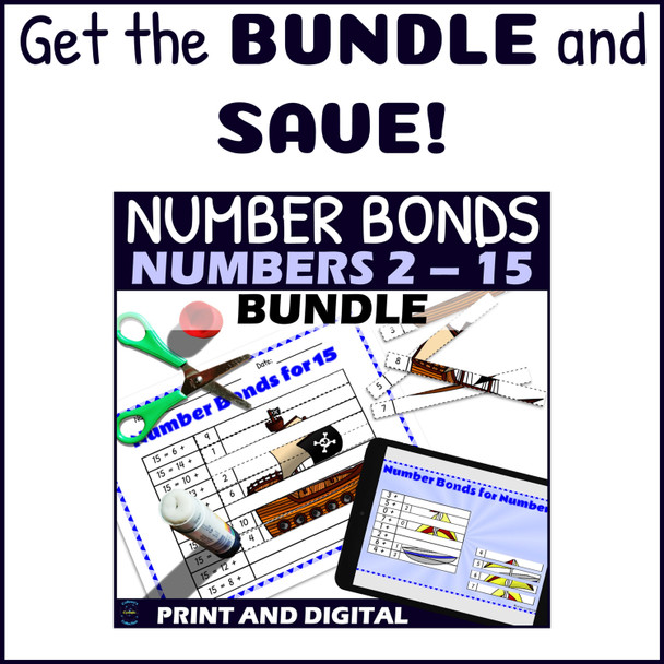 Number Bonds to 10 Practice - Cut and Paste Puzzle - 3-10 Number Bonds to 10 Practice - Cut and Paste Puzzle - 3-10