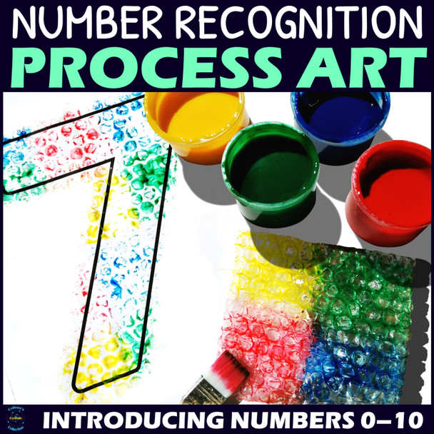 Number Recognition Printable Activities 0-10 - Introducing Numbers - Process Art
