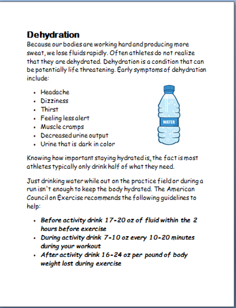 Sports and Hydration