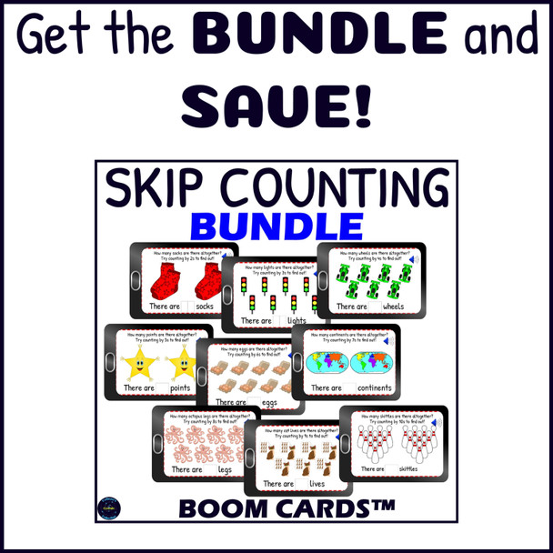 Skip Counting by 5s Introduction and Practice Activity - Digital Boom ™ Cards