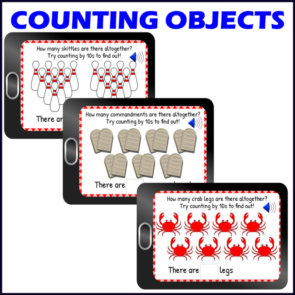 Skip Counting by 10s Introduction and Practice Activity - Digital Boom ™ Cards