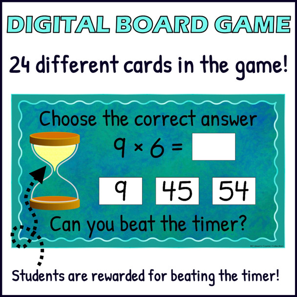 Multiplication Facts Fluency Game - 9 Times Table Review - Printable and Digital