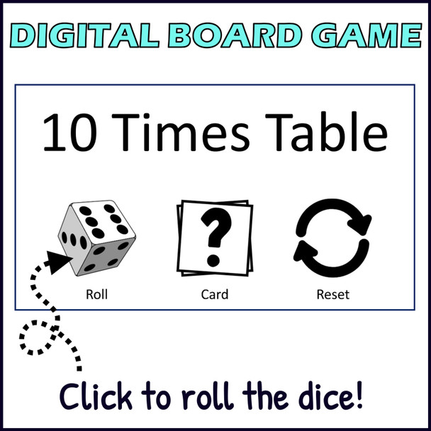 Multiplication Facts Fluency Game - 10 Times Table Review - Printable and Digital