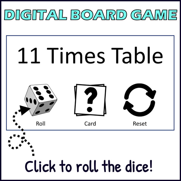 Multiplication Facts Fluency Game - 11 Times Table Review - Printable and Digital