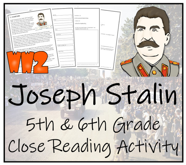 Joseph Stalin Close Reading Activity | 5th Grade & 6th Grade
