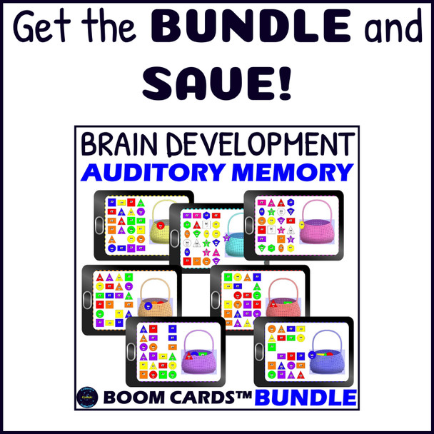 Auditory Memory Activity with Shapes and Colors Level 3 – Digital Boom™ Cards