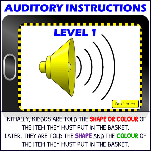 Digital Auditory Memory Activity BUNDLE with Shapes and Colors – Boom Cards