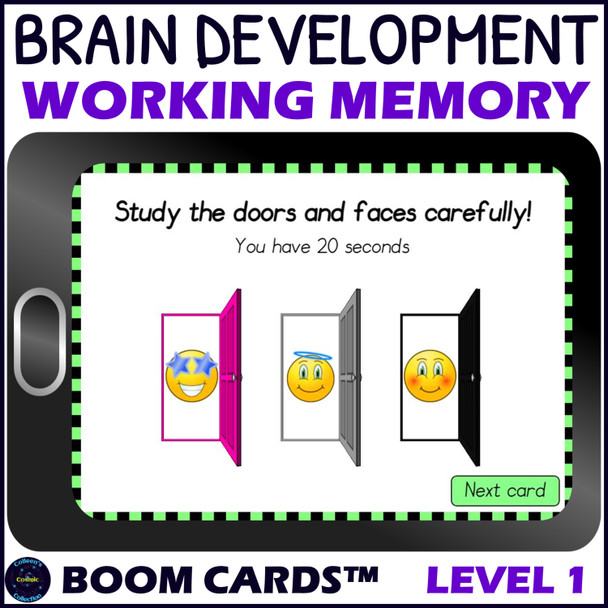 Working Memory Activity level 1 – Digital Boom™ Cards