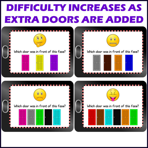 Working Memory Activity level 1b – Digital Boom™ Cards