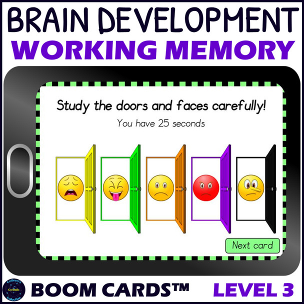 Working Memory Activity level 3 – Digital Boom™ Cards