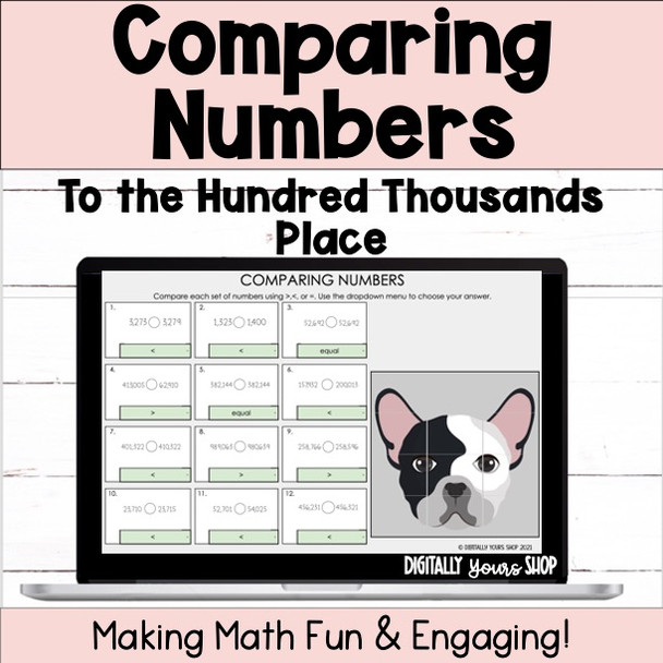 Compare Numbers - to the Hundred Thousands Place -Self-Checking Activity