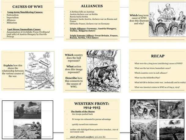 World War 1 Bundle World History Version