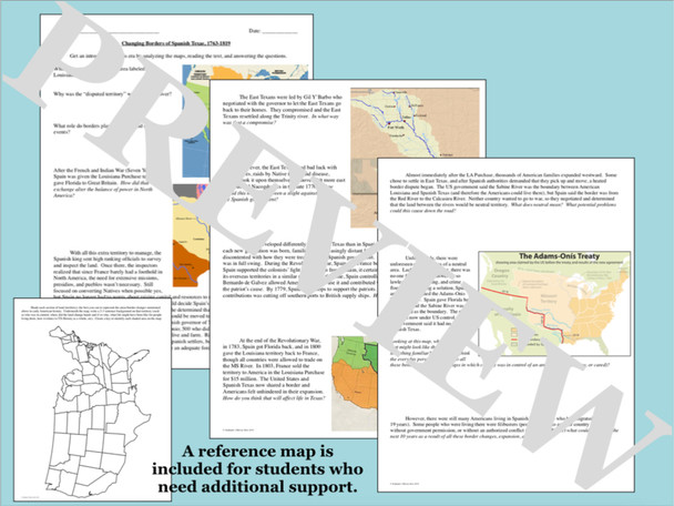 Texas History Activities Bundle from Regions to the Republic