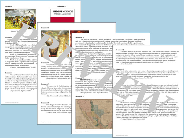 Texas History Activities Bundle from Regions to the Republic