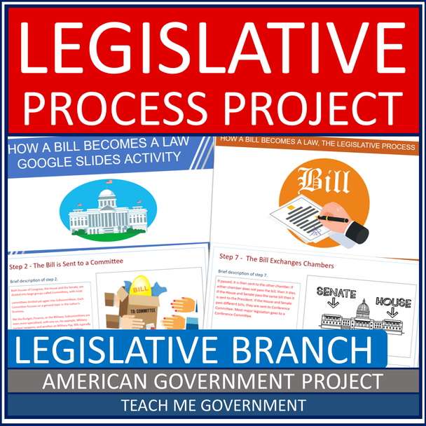 How a Bill Becomes a Law, Legislative Process Comic Strip Project or Google