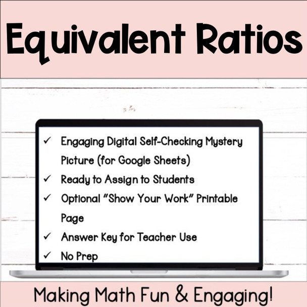 Equivalent Ratios Digital Self-Checking Activity