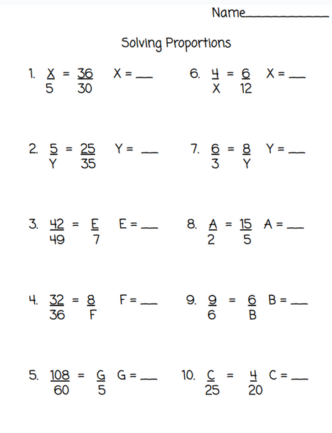 New Year's Proportions with Number Chips