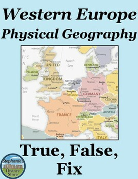 Western Europe Physical Geography True False Fix