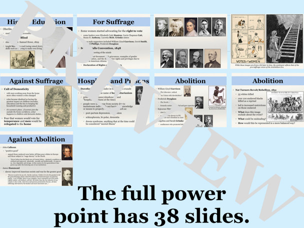 Antebellum Era PowerPoint and Note Guide
