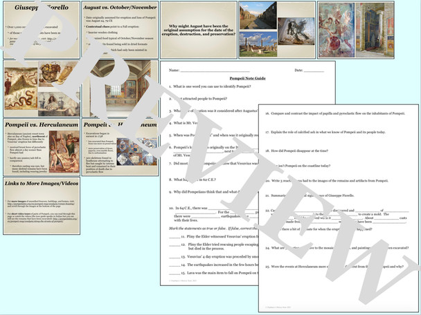 Pompeii PowerPoint and Note Guide