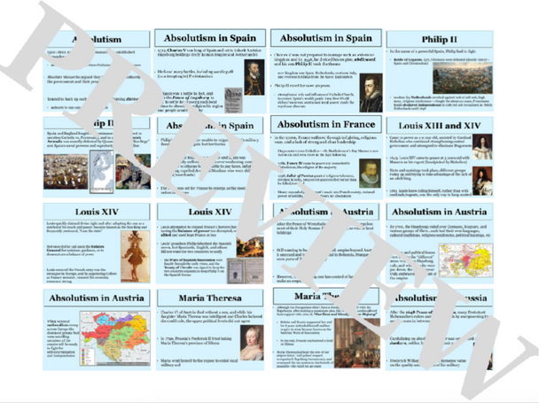 The Age of Absolutism Gallery Walk or PowerPoint with Activities