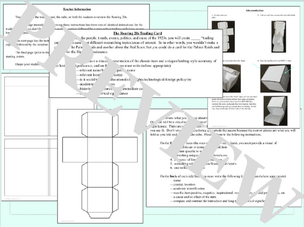 The Roaring 20s Mini Projects