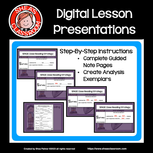 Close Reading Analysis Introduction Mini-Unit