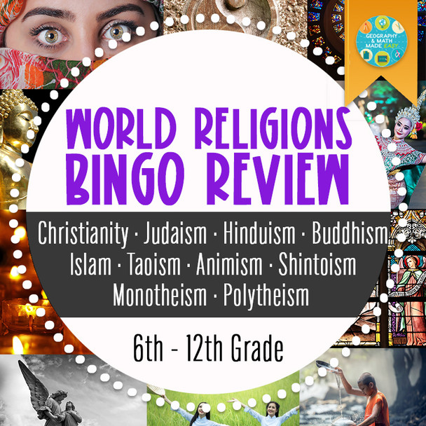 WORLD RELIGIONS BINGO REVIEW GAME | WORLD RELIGION