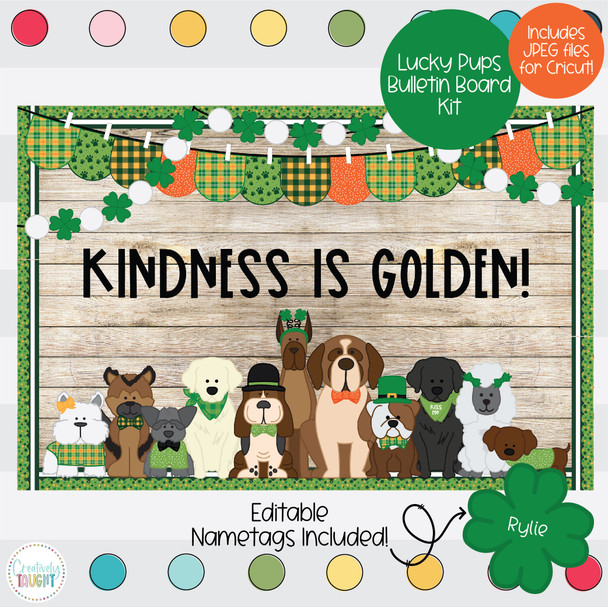Lucky Pups - St Patricks Day Bulletin Board Kit