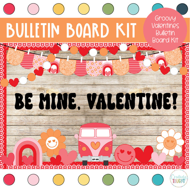 Groovy Valentines Bulletin Board Kit