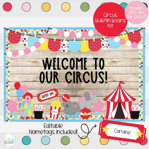 Circus Bulletin Board Kit