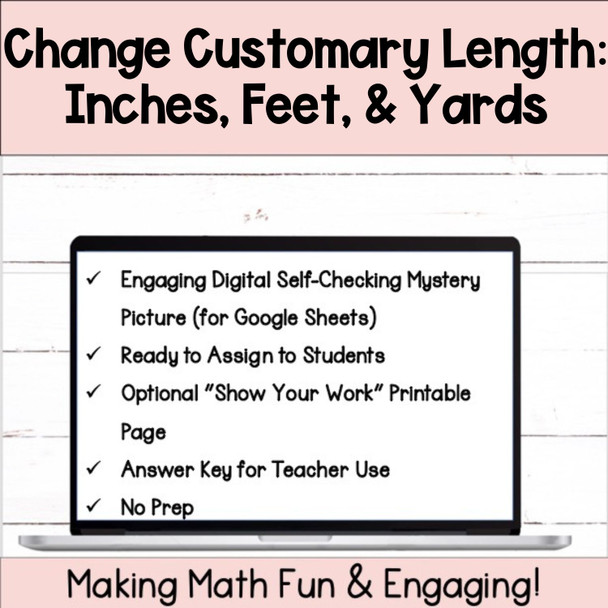 Change - Convert - Customary Length Self-Checking Digital Activity