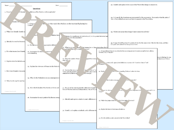 The War of 1812 Point of View Analysis