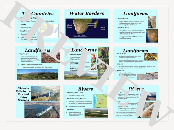 Southern Africa World Geography Bundle