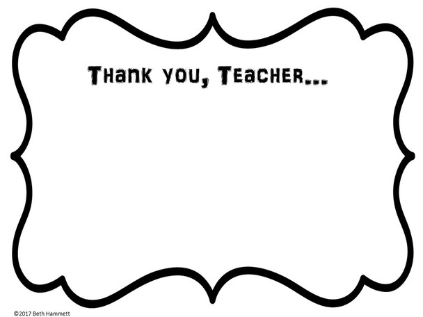 Teacher Appreciation Cards