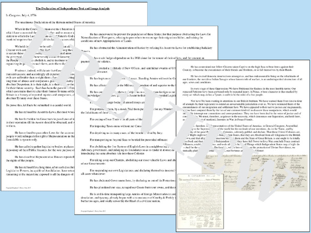 Revolutionary War Primary Source Analysis Bundle