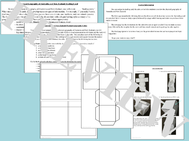 Australia and New Zealand Physical Geography Mini Projects