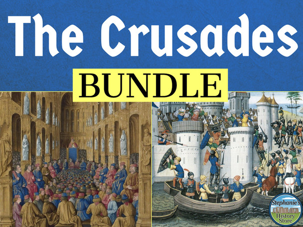 The Crusades Activities Bundle