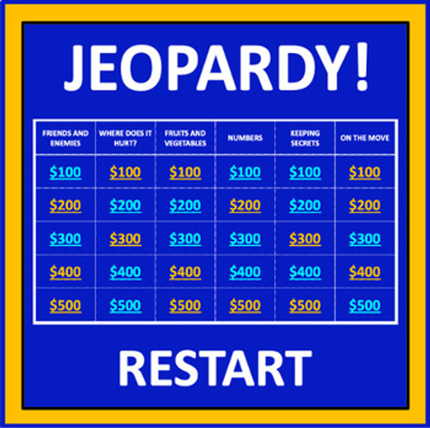 Restart Jeopardy