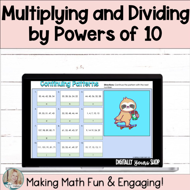 Multiplying and Dividing by Powers of 10 Digital Activity